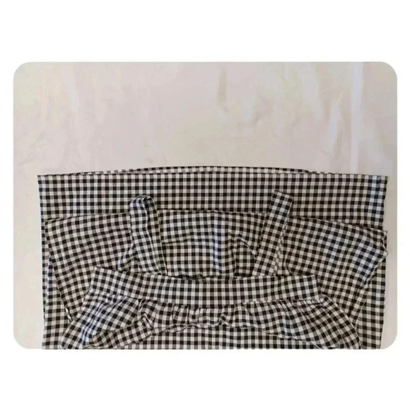 Zanzea Black & White Checkered Overall Dress Size  Large - Picture 4 of 9